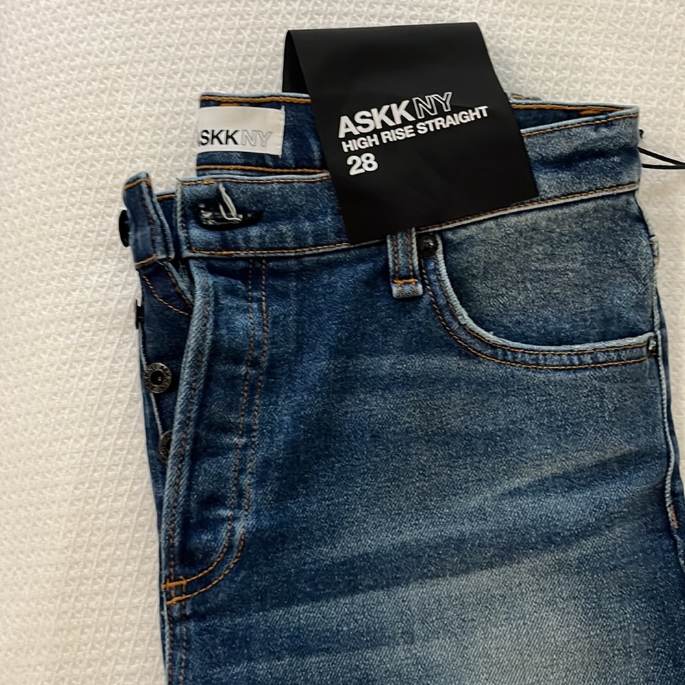 Askk NY high rise straight denim 28 - Picture 2 of 4